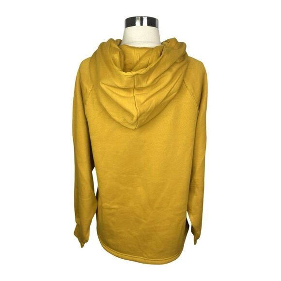 Savage X Fenty Essential Fleece Raglan Hoodie - Size XS - Spiced Yellow - Picture 5 of 8